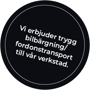 Vi erbjuder trygg bilbärgning/fordonstransport till vår verkstad